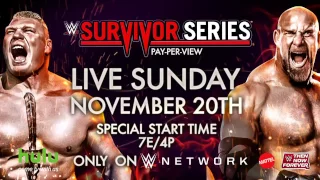 Watch Brock Lesnar vs  Goldberg at Survivor Series 2016   YouTube 1080p