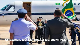 Veja como foi o traslado e a chegada do coração de Dom Pedro I