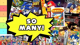 Sonic Spin Offs Box Art Tier List