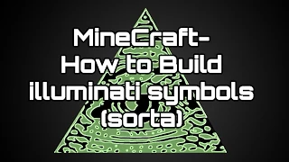 MineCraft- How to Build the illuminati symbol (sorta)