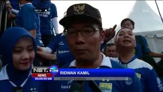 Ribuan Bobotoh dan Warga Bandung Tumpah Ruah Rayakan Kemenangan Persib di Piala Presiden - NET24