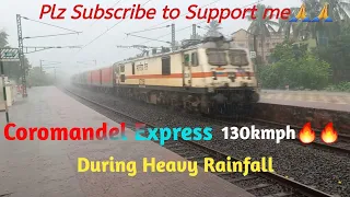 12841 COROMANDEL EXPRESS AT FULL SPEED 130 KMPH🔥🔥 | Kolkata to Chennai Train | कोरोमंडल एक्सप्रेस