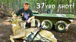 CROSSBOW Deer Hunting!  37yrd Shot on a Mature Buck! (Self Filmed Hunt)