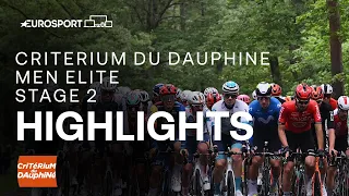 🇫🇷 Critérium du Dauphiné 2024 Stage 2 Race Highlights | Eurosport Cycling