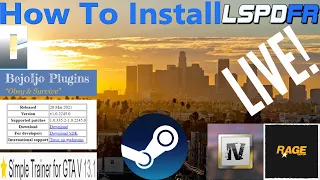 LSPDFR Full Length Tutorial Live!! | All Plugins/Mods Included!! | #GTAV | #LiveTutorial | #LSPDFR