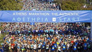 Athens Marathon 2022, walk in downtown Athens