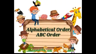 Alphabetical Order/ ABC Order | Alphabetical Order second letter | English Grammer  Class 2