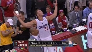 Blake Griffin Throws Water on fan