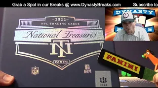 HUGE BREAK 2022 National Treasures Football Card 10 Box Mixer Case Break #4   Sports Card