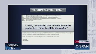 John Eastman: "I've decided that I should be on the pardon list, if that is still in the works."