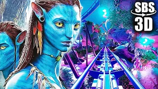 3D AVATAR: MAGIC WORLD OF LIGHTS | Roller Coasters | VR Vídeo 3D SBS [Google Cardboard • VR Box]