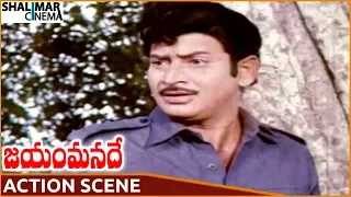 Jayam Manade Movie || Krishna Superb Action Scene || Krishna, Rao Gopal Rao || Shalimarcinema