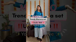 #meeshofinds Sharara Set Haul #meeshohaul #meesho #meeshoapp #shararasuit #youtubeshorts #shorts