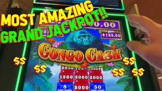 $4,999.99 MAJOR AND GRAND JACKPOT HANDPAY!! with VegasLowRoller on Congo Cash Slot Machine!!