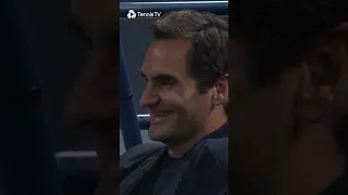 Andrey Rublev Spots Roger Federer Watching Him! 😅