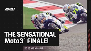 The drama-filled Moto3™ last lap! 🔥 | 2023 #IndianGP