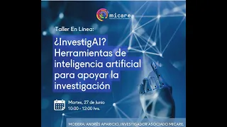 ¿InvestigAI? Herramientas de inteligencia artificial para la investigación, por Andrés Aparicio