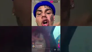 6ix9ine and Trippie Redd confronts On 6ix9ine getting jumped Ig Live **NEW