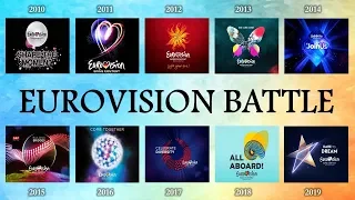 Eurovision 2010 VS 2011 VS 2012 VS 2013 VS 2014 VS 2015 VS  2016 VS 2017 VS 2018 VS 2019