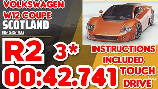 Asphalt 9 - VOLKSWAGEN W12 COUPE Grand Prix Round 2 - 00:42.741 - 3⭐ Touchdrive Instructions