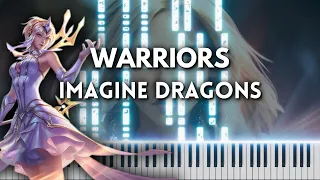 Warriors by Imagine Dragons - League of Legends Piano Cover (FREE MIDI)