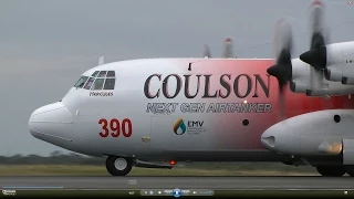 Coulson’s C-130Q & Conair’s RJ-85 Water Bombers - Avalon 2015
