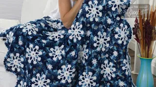 Crochet Dusty Snowflake Afghan | EASY | The Crochet Crowd