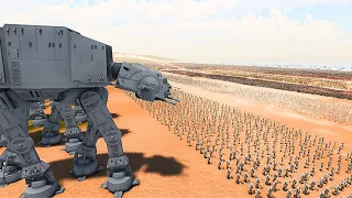 LAST STAND OF HUMANITY & STAR WARS ARMY AGAINST 6 MILLION GIANTS & ZOMBIES | Battle Simulator 2