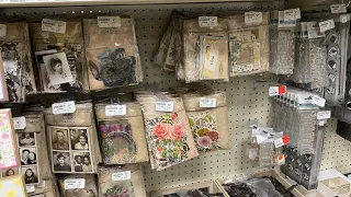 Craft warehouse shop with me // a place that actually has lots of Tim Holtz