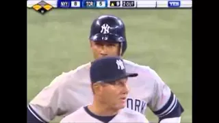 A-Rod yells "Ha, I got it!" during a pop-up to distract Blue Jays