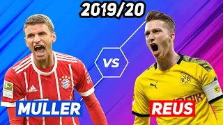 Thomas Muller (Bayern Munich) vs Marco Reus (Borussia Dortmund) [Detailed football stats 2019/20]