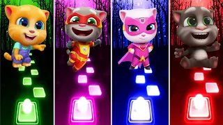 Heroes Tom - Angela Hank - Talking Tom - Taking Angela | Tiles Hop EDM RUSH | pikachu tiles hop