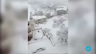 Heavy snowfall in Syria