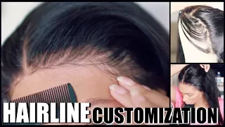 How I Re-Create A "PERFECT HAIRLINE" On 360 Lace Wig {Tweezing Lace Wigs} ft. UUHAIR