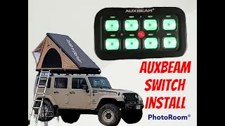 Installing an Auxbeam Switch Panel in the Jeep JK.