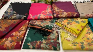 Handloom Silk-Linen Jamawar suits. WhatsApp +91-7051012285 #designersuits #puresilk #jamawar