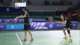 WD Gold - IND vs MAS - 2014 Commonwealth Games badminton