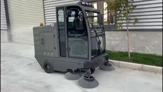 BY-S20 mini electric road sweeper vacuum street cleaning tricycle