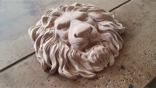 Lion`s head with CNC. Голова льва на ЧПУ