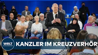 KANZLER IN COTTBUS: Scholz stellt sich beim Kanzlergespräch den Fragen der Bürger