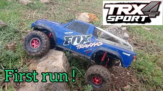 Traxxas Trx4 sport next gen ❗️ premier run , humide et manque un truc🤔 Rc scale crawler #france