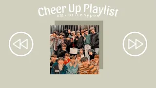 b t s • t x t • e n h y p e n ~ cheer up playlist