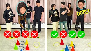 Join The Lasso Challenge, It's So Hard, Can You Lasso It?⭕🎉 #Partygames #Funnyfamily