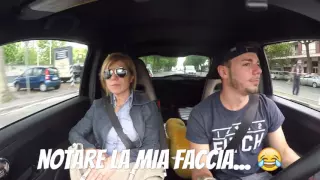 Reaction mom in my 500 Abarth 225HP and launch control
