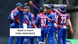 Nepal vs Gujrat Final Highlights || Tri-Series