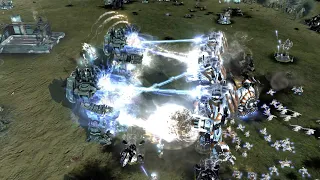 Aeon vs Cybran vs UEF - AI vs AI - Supreme Commander 2