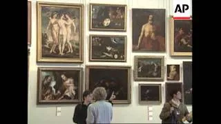 FRANCE: DISPLAY OF ARTWORKS RECOVERED FROM GERMANY AFTER WWII