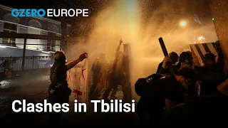 Tbilisi clashes: Georgia government pushes "Russian" bill risking EU candidacy | Europe In :60