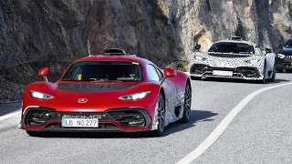X2 Mercedes-AMG PROJECT ONE Driving on Public Roads!!