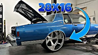 First to ever put 28x16 wheels on a Box Chevy Caprice